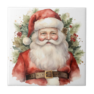 Weihnachten Weihnachten Weihnachtsmann Lächeln Fliese