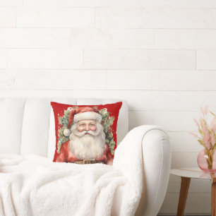 Weihnachten Weihnachten Weihnachtsmann Lächeln Kissen
