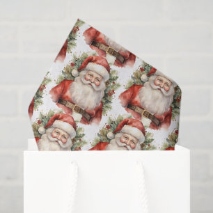 Weihnachten Weihnachten Weihnachtsmann Lächeln Mus Seidenpapier