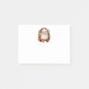 Weihnachten Weihnachten Weihnachtsmann Lächeln Post-it Klebezettel