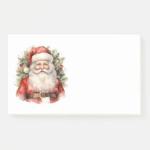 Weihnachten Weihnachten Weihnachtsmann Lächeln Post-it Klebezettel
