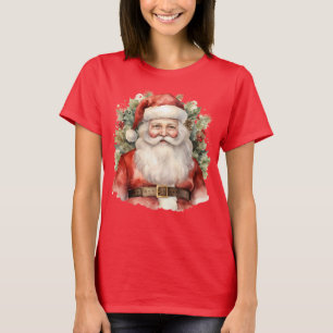 Weihnachten Weihnachten Weihnachtsmann Lächeln T-Shirt
