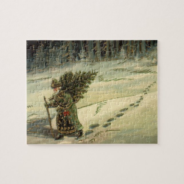 Weihnachten, Weihnachten, Weihnachtsmann mit einem (Horizontal)