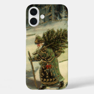 Weihnachten, Weihnachten, Weihnachtsmann mit einem iPhone 16 Plus Hülle