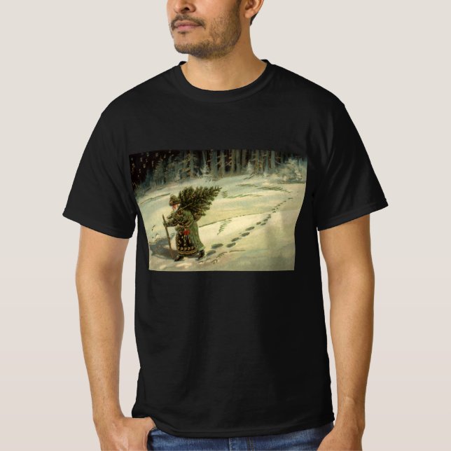Weihnachten, Weihnachten, Weihnachtsmann mit einem T-Shirt (Vorderseite)