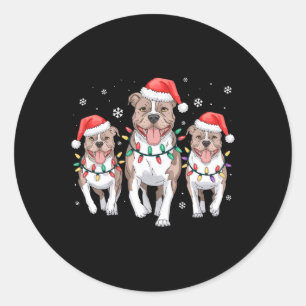 Weihnachten Weihnachten Weihnachtsmann Niedlicher Runder Aufkleber
