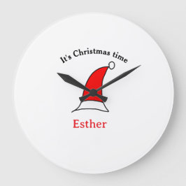 Weihnachten Weihnachten Weihnachtsnamen einfacher  Große Wanduhr