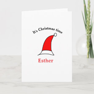 Weihnachten Weihnachten Weihnachtsnamen einfacher  Karte