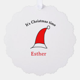 Weihnachten Weihnachten Weihnachtsnamen einfacher  Ornament Karte