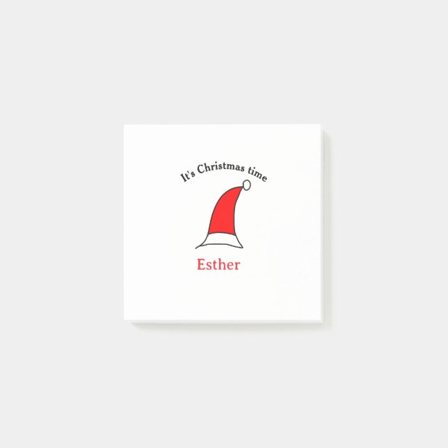 Weihnachten Weihnachten Weihnachtsnamen einfacher  Post-it Klebezettel (Vorderseite)