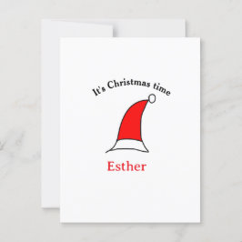 Weihnachten Weihnachten Weihnachtsnamen einfacher  Postkarte