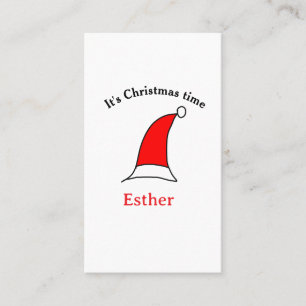 Weihnachten Weihnachten Weihnachtsnamen einfacher  Visitenkarte