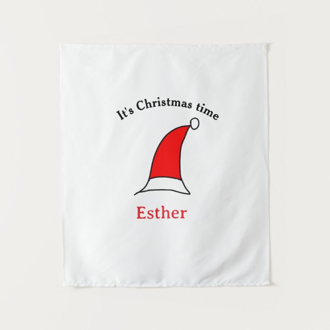 Weihnachten Weihnachten Weihnachtsnamen einfacher  Wandteppich (Vorderseite)