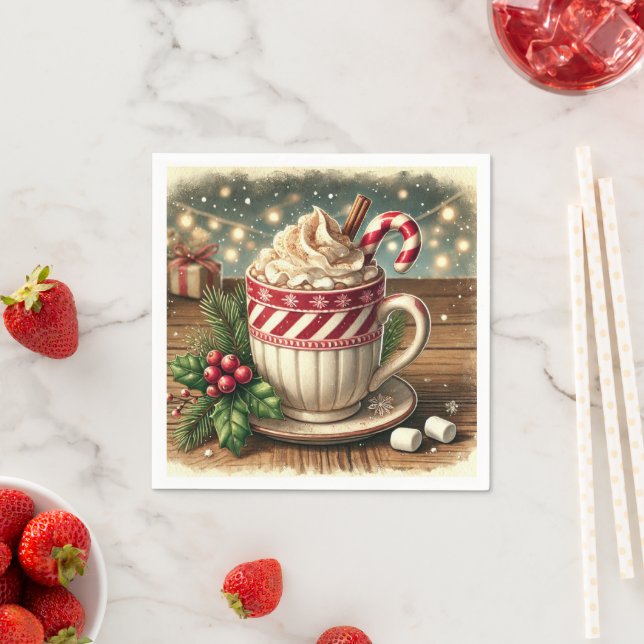 Weihnachten Weihnachten Weihnachtsschokolade Serviette (Beispiel)