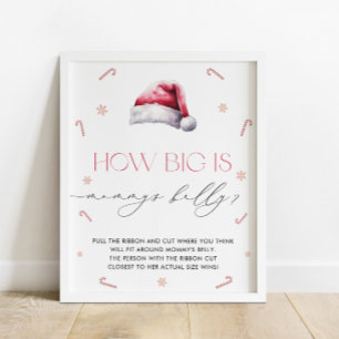 Weihnachten Weihnachten Wie groß ist Mama's Bauchs Poster