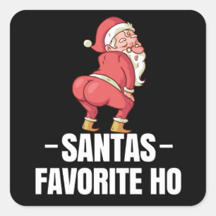 Weihnachten: Weihnachten zum Favoriten Quadratischer Aufkleber