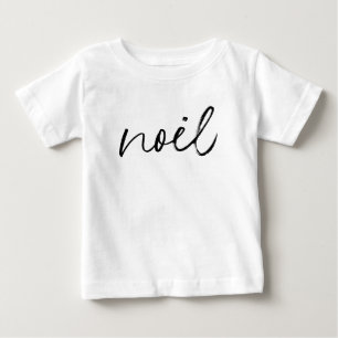 Weihnachten Weihnachts-Handschrift Minimal Elegant Baby T-shirt