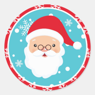Weihnachten - Weihnachtsaufkleber (rund) Runder Aufkleber
