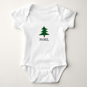 WEIHNACHTEN Weihnachtsbaum Einfache Illustration Baby Strampler