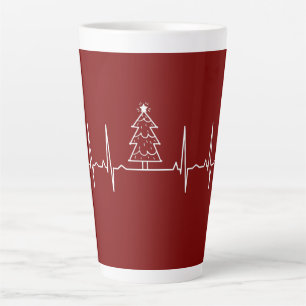Weihnachten - Weihnachtsbaum Herzschlag Milchtasse