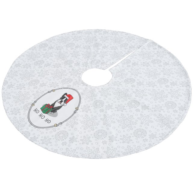 Weihnachten - Weihnachtsbaum - Niedlich Fleece Weihnachtsbaumdecke (Schrägansicht)