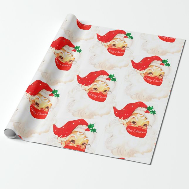 Weihnachten Weihnachtscovid-19 Maske Merry Spaß Gr Geschenkpapier (Ungerollt)