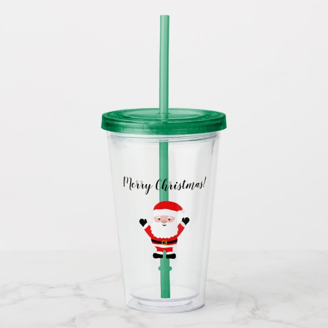 Weihnachten Weihnachtscreme Acryltrinkbecher (Vorderseite)