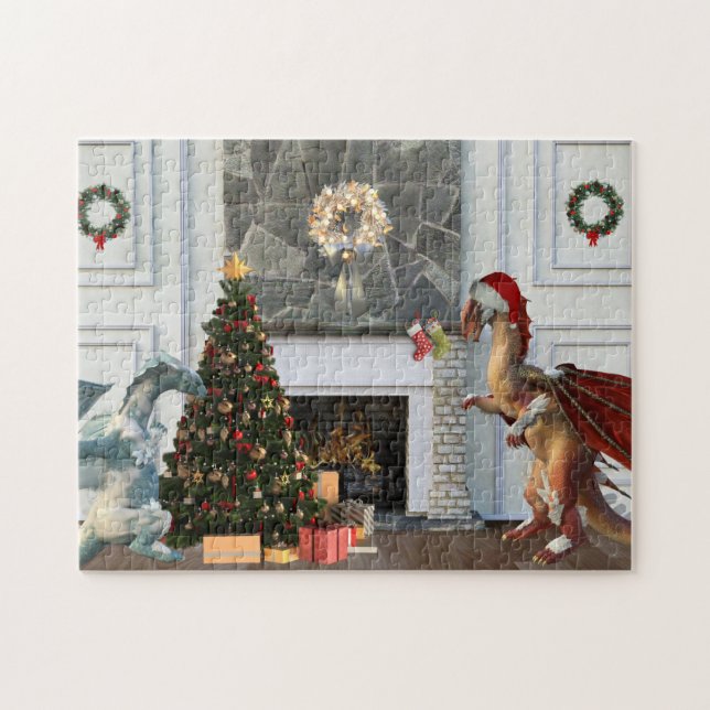 Weihnachten-Weihnachtsdragon-Familienzimmer (Horizontal)