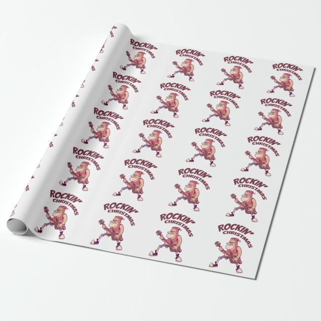 Weihnachten, Weihnachtsfeier mit Gitarre Invita Geschenkpapier (Ungerollt)