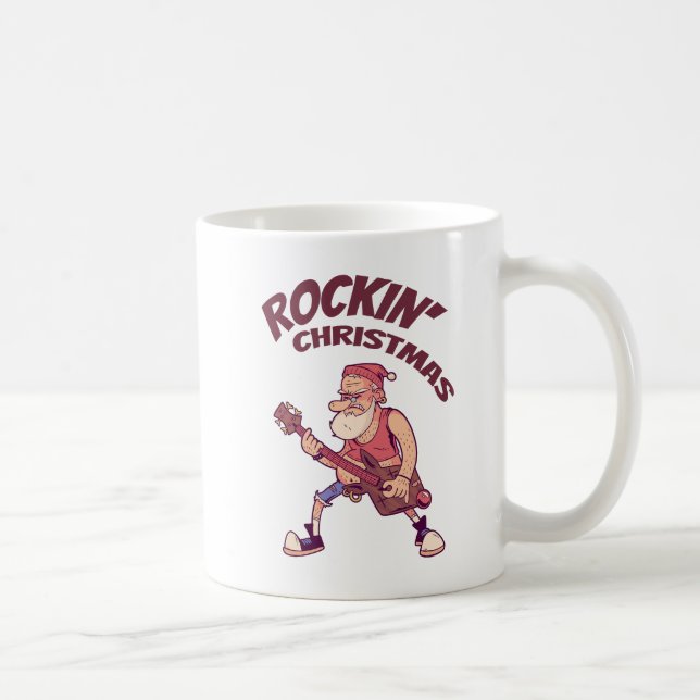 Weihnachten, Weihnachtsfeier mit Gitarre Invita Kaffeetasse (Rechts)