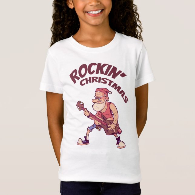 Weihnachten, Weihnachtsfeier mit Gitarre Invita T-Shirt (Vorderseite)
