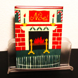 Weihnachten Weihnachtsfeuerplatz Künstlerische Cro Magnet