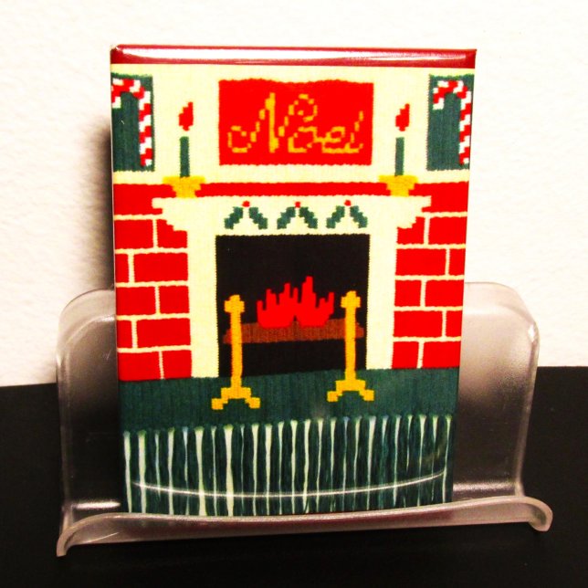 Weihnachten Weihnachtsfeuerplatz Künstlerische Cro Magnet (Von Creator hochgeladen)
