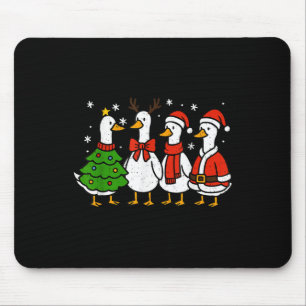 Weihnachten Weihnachtsgoose Albern Merry Goosemas  Mousepad