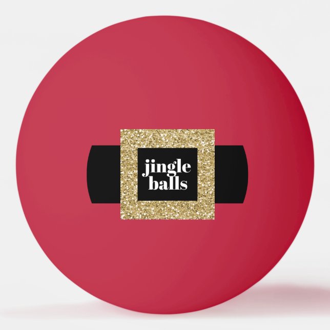 Weihnachten Weihnachtsgürtel Funny Table Tennis Tischtennisball (Vorderseite)