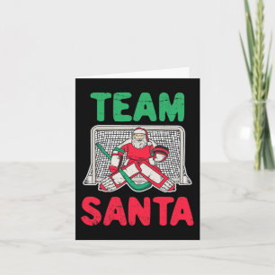Weihnachten Weihnachtshockey Goaltender Goalie 2 Karte