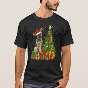 Weihnachten Weihnachtslicht Weihnachtsschäfer Hund T-Shirt