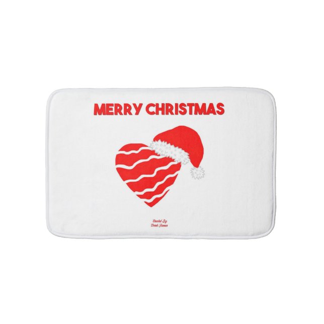 Weihnachten Weihnachtslied Kleine Badmatte Badematte (Vorderseite)