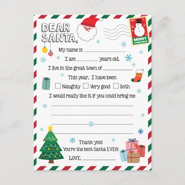 Weihnachten Weihnachtsmann (Vorderseite)