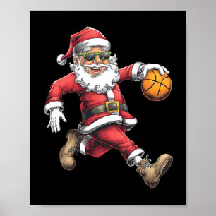 Weihnachten Weihnachtsmann Dunkel ein Sketteljunge Poster