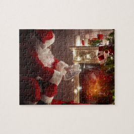 Weihnachten Weihnachtsmann Erwärmung Hands Jigsaw