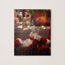 Weihnachten Weihnachtsmann Erwärmung Hands Jigsaw 