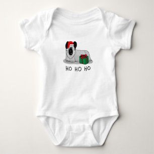 Weihnachten Weihnachtsmann Hat Skye Terrier (Silbe Baby Strampler