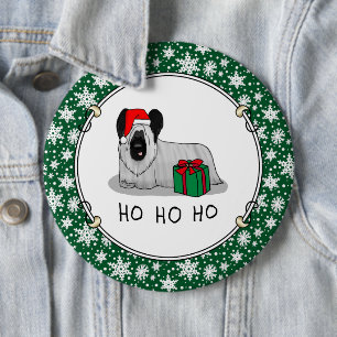Weihnachten Weihnachtsmann Hat Skye Terrier (Silbe Button