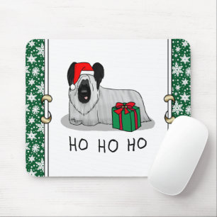 Weihnachten Weihnachtsmann Hat Skye Terrier (Silbe Mousepad