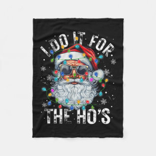 Weihnachten Weihnachtsmann ich tue es für Hos Cu Fleecedecke