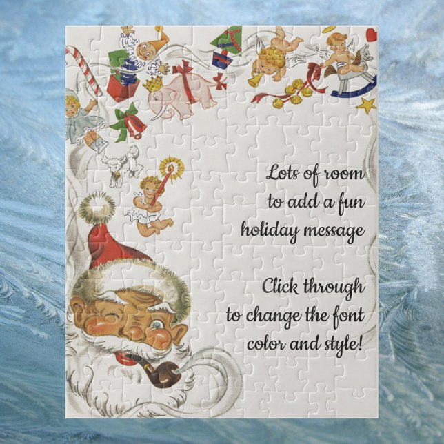 Weihnachten, Weihnachtsmann mit Spielzeug und Pupp (Von Creator hochgeladen)