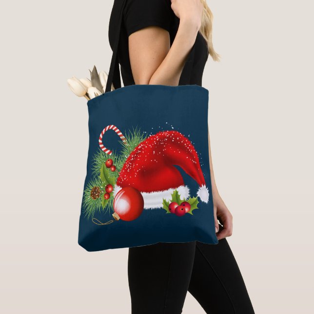 Weihnachten Weihnachtsmann Red Hat farbenfrohe Orn Tasche (Von Nahem)