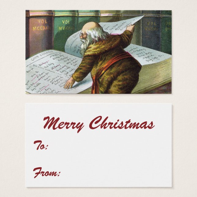 Weihnachten, Weihnachtsmann, Schöne Liste (Vorne & Hinten)