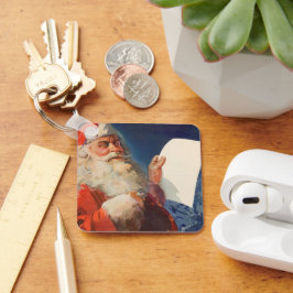 Weihnachten, Weihnachtsmann, Schöne Liste Schlüsselanhänger